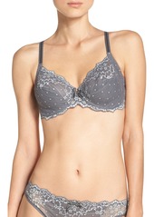 Chantelle Lingerie Rive Gauche Full Coverage Underwire Bra in Charcoal/Milk at Nordstrom