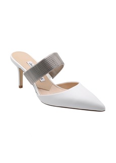 Charles David Alfie Pointed Toe Mule in White at Nordstrom