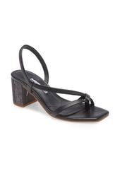 Charles David Clay Sandal in Black Leather at Nordstrom