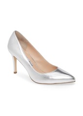 Charles David Vibe Pointed Toe Pump in Silver Leather at Nordstrom