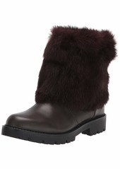 CHARLES DAVID Women's Fur Collar Boot Fashion