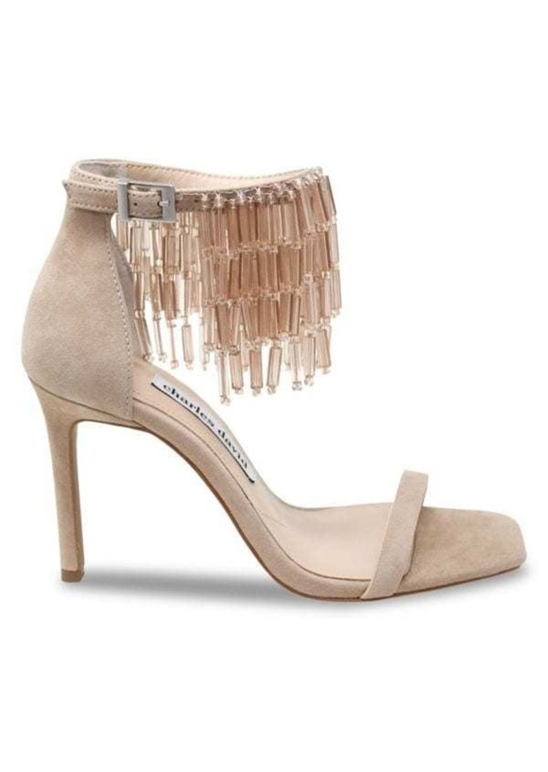 Charles David Enrich Suede Fringe Sandals