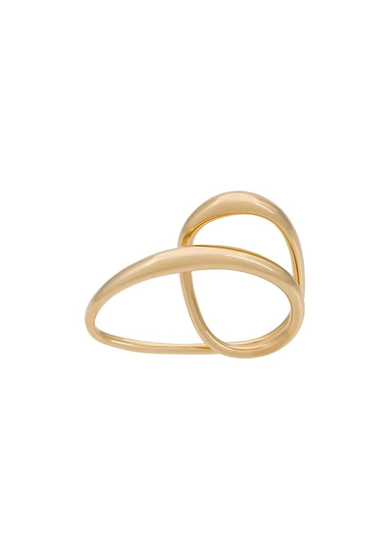 Charlotte Chesnais Heart two-finger gold-plated ring