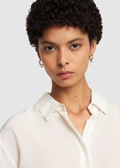 Charlotte Chesnais Mini Initial Vermeil Hoop Earrings
