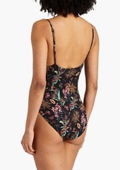 Charo Ruiz Ibiza - Garby printed swimsuit - Black - XS