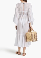 Charo Ruiz Ibiza - Kathy guipure lace and cotton-blend voile kaftan - White - XS