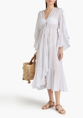 Charo Ruiz Ibiza - Kathy guipure lace and cotton-blend voile kaftan - White - XS