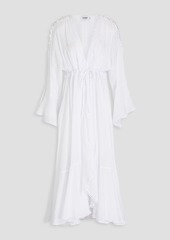 Charo Ruiz Ibiza - Kathy guipure lace and cotton-blend voile kaftan - White - XS