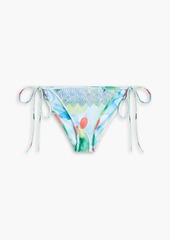Charo Ruiz Ibiza - Laia printed low-rise bikini briefs - Blue - XS