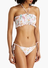 Charo Ruiz Ibiza - Printed low-rise bikini briefs - White - XS