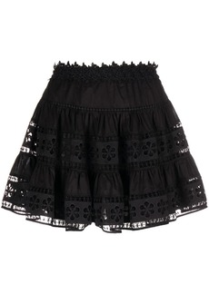 Charo Ruiz Ibiza floral-lace panelled skirt