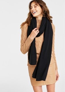 Charter Club 100% Cashmere Oversized Scarf, Created for Macy's - Classic Black