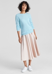 Charter Club 100% Cashmere Women's Long-Sleeve Crewneck Sweater, Regular & Petites, Created for Macy's - Bright Marine