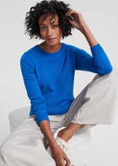 Charter Club 100% Cashmere Women's Long-Sleeve Crewneck Sweater, Regular & Petites, Created for Macy's - Bright Marine