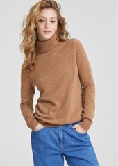 Charter Club 100% Cashmere Women's Turtleneck Sweater, Regular & Petites, Created for Macy's - Admiral Navy