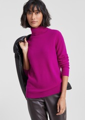 Charter Club 100% Cashmere Women's Turtleneck Sweater, Regular & Petites, Created for Macy's - Admiral Navy