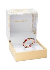 Charter Club 18K Rose Gold Plate Multicolor Crystal Ring, Created for Macy's - Multi