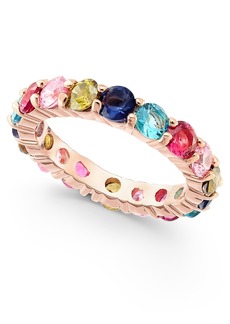 Charter Club 18K Rose Gold Plate Multicolor Crystal Ring, Created for Macy's - Multi