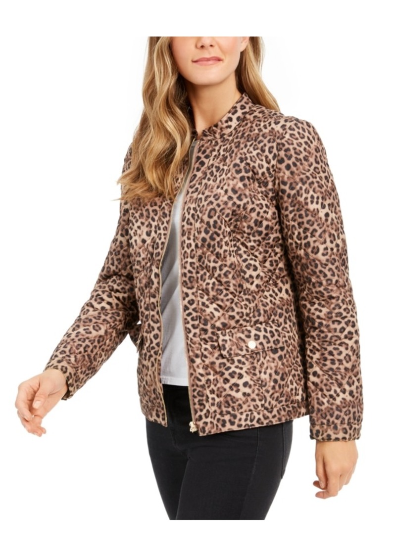 macys leopard print coat