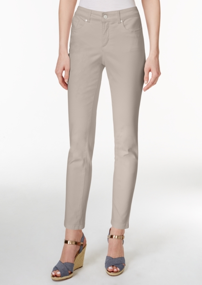 macy's khaki skinny jeans