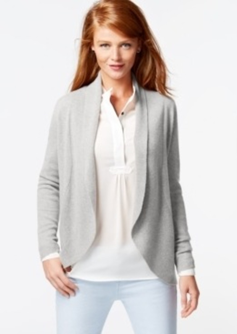 Charter Club Charter Club Cashmere Ribbed Open-Front Cardigan | Sweaters