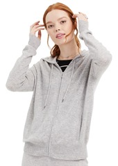 Charter Club Cashmere Zip-Front Hoodie, Created for Macy's