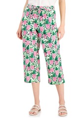 Charter Club Cropped Floral-Print Pants, Created for Macy's