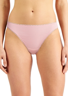 Charter Club Women's Everyday Cotton Bikini Underwear, Created for Macy's - Orchid Pink