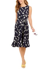 Charter Club Floral-Print Midi Knit Dress, Created for Macy's