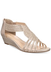 Charter Club Ginifur Wedge Sandals, Created for Macy's - Platino