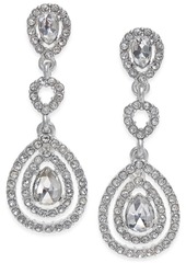 Charter Club Gold-Tone Crystal and Pave Orbital Drop Earrings, Created for Macy's