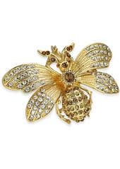 Charter Club Gold-Tone Crystal Bee Pin, Created for Macy's