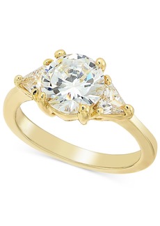 Charter Club Gold-Tone Cubic Zirconia Accent Ring, Created for Macy's - Gold