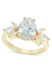 Charter Club Gold-Tone Cubic Zirconia Cluster Ring, Created for Macy's - Gold