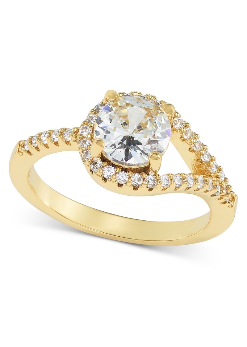 Charter Club Gold-Tone Cubic Zirconia Ring, Created for Macy's - Gold
