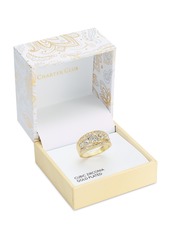 Charter Club Gold-Tone Cubic Zirconia Triple-Row Ring, Created for Macy's - Gold