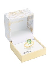 Charter Club Gold-Tone Green Crystal & Cubic Zirconia Ring, Created for Macy's - Gold