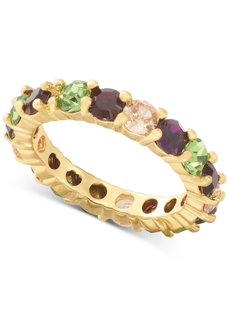 Charter Club Gold-Tone Multicolor Cubic Zirconia Band Ring, Created for Macy's - Gold