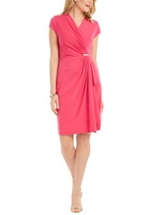 Charter Club Knit Cap-Sleeve Crossover Dress, Created for Macy's