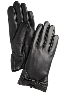 Charter Club Leather Bow Glove, Created for Macy's