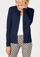 Charter Club Long-Sleeve Button-Front Cardigan, Created for Macy's
