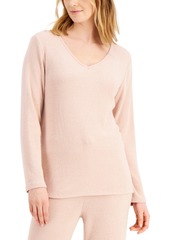 Charter Club Luxe Ribbed Pajama Top, Created for Macy's