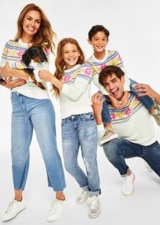 Charter Club Holiday Lane Multi Color Fair Isle Crewneck Family Sweaters Created For Macys