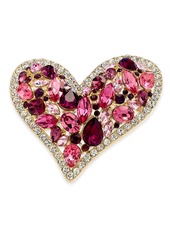 Charter Club Multi-Crystal Heart Pin, Created for Macy's