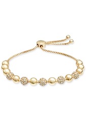 Charter Club Pave & Imitation Pearl Slider Bracelet, Created for Macy's