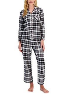 Charter Club Petite 2-Pc. Cotton Flannel Printed Pajamas Set, Created for Macy's
