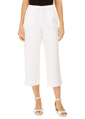 Charter Club Petite Capri All Linen Pants, Created for Macy's
