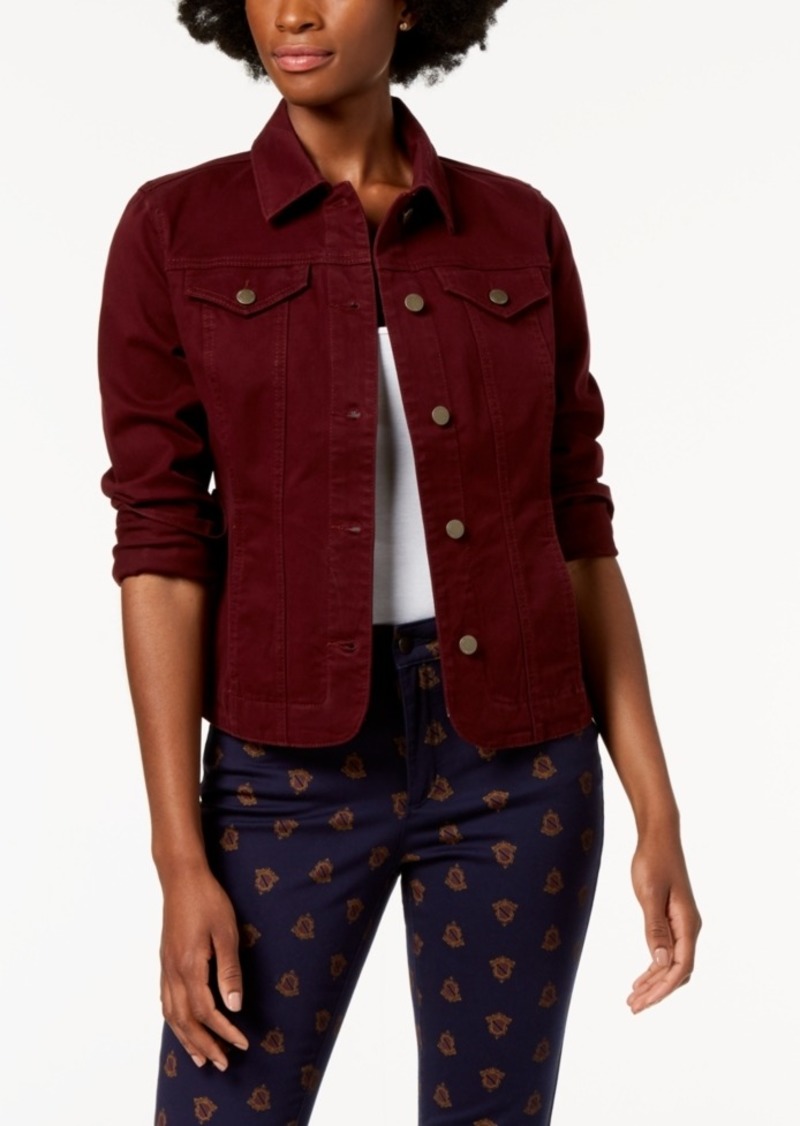 charter club petite denim jacket