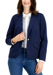Charter Club Petite Lined Button Front Blazer, Created for Macy's