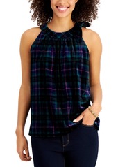 Charter Club Plaid Halter Top, Created for Macy's